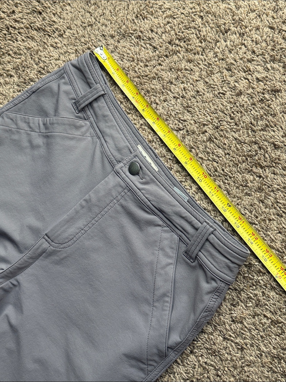 SheFly Women’s gray/purple technical Outdoor Pants w/hidden zipper, Sz. 6 - Picture 12 of 14